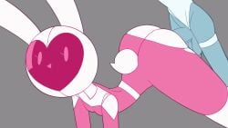16:9 ambiguous_gender ambiguous_penetration animated anthro balls belt big_butt bodysuit boots bouncing_butt bouncing_tail breasts butt casual_sex clothed clothed_ambiguous clothed_anthro clothed_female clothed_humanoid clothed_sex clothing clothing_aside doggystyle duo eyelashes faceless_ambiguous faceless_character female female/ambiguous female_penetrated footwear from_behind_position fur genitals grey_body grey_skin humanoid knee_boots knee_highs lagomorph legwear leotard leotard_aside leporid long_eared_bat mammal miscon penetration penis pink_bodysuit pink_clothing pink_nose pink_skinsuit pinku_(miscon) rabbit scut_tail sex shoes short_tail shoulder_pads skinny_ambiguous skinny_humanoid skinsuit small_breasts tail tail_motion tight_clothing torn_clothing white_belt white_body white_boots white_butt white_clothing white_footwear white_fur white_helmet widescreen