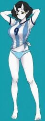 argentina argentinian_female big_breasts black_hair martin141413 world_cup yellow_eyes
