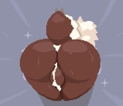 anthro arachnid arthropod arthropod_abdomen backsack balls big_butt biped bodily_fluids brown_body butt genitals giik glorious hair huge_butt kiss_(giik) low_res male presenting presenting_hindquarters pubes spinneret sweat sweaty_butt white_hair