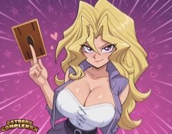 ai_generated breasts huge_breasts mai_valentine yu-gi-oh!