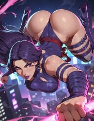 1girl action_pose ai_generated marvel marvel_rivals psylocke superheroine vjuice