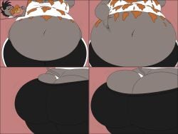 bbw big_ass big_breasts breasts bubble_butt cleavage female furry huge_ass huge_breasts hyper_ass lj_caffie overweight tagme thick_thighs weight_gain wide_hips