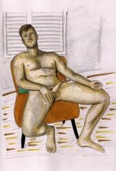acrylic_paint_(medium) big_dick big_penis cock cock_out dick gay_art hand_drawn hand_drawn_art hard_on male male_only marker_(artwork) marker_(medium) naked naked_male nude nude_male penis sketches_by_adab