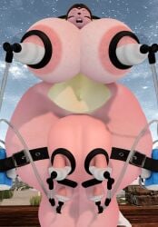 big_ass big_breasts breasts bubble_butt cleavage female ferialexonar furry huge_ass huge_breasts lactating lactation miltank nipples pokemon pokemon_(species) tagme thick_thighs wide_hips