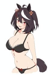 black_lingerie kitasan_black_(umamusume) lingerie umamusume umamusume_pretty_derby