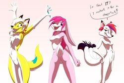 anthro ass breasts canine eyeofcalamity fur furry presenting pussy rabbit tagme