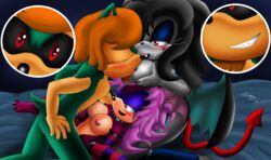 ass bigdon1992 breasts commission cum cumshot dark female hedgehog kaijufreak kissing lagomorph nipples nude orgasm original_character penis pussy rabbit sega sex sonia_the_hedgehog sonic_(series) succubus teasing threesome tongue uncensored