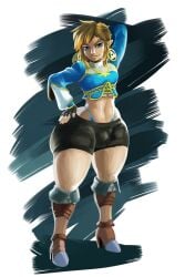 link from breath of the wild by cursedyblessart
