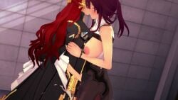 3d asphyxia asphyxiation bondage death execution female female_death garrote himeko_(honkai:_star_rail) kafka_(honkai:_star_rail) koikatsu no_sound rough_sketch snuff tagme video