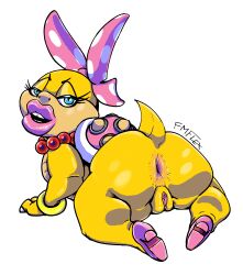 absurd_res anthro anthro_only anus ass ass_focus bedroom_eyes big_butt blue_eyes bow_ribbon bracelet chubby_cheeks clothing eyelashes fapmasterflex female footwear genitals hi_res high_heels huge_butt inviting_viewer jewelry koopa koopaling lips lipstick long_eyelashes looking_at_viewer looking_back makeup mario_(series) mario_bros narrowed_eyes necklace nintendo pink_shell polka_dot_bow presenting presenting_hindquarters pussy scalie seductive shell shoes short_stack smile solo spiked_shell spikes spikes_(anatomy) spread_anus spread_legs spreading tail thick_lips thick_thighs vulva wendy_o._koopa wide_hips yellow_body