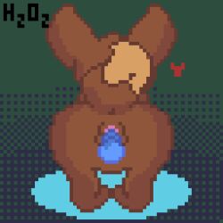 1:1 all_fours animated anthro anus ass bodily_fluids brown_body brown_fur digital_media_(artwork) dildo dipstick_tail ears_up eevee female feral fur generation_1_pokemon genital_fluids genitals h2o2 heart_symbol loop low_res markings multicolored_tail nintendo penetration pixel_(artwork) pixel_animation pokemon pokemon_(species) pussy rear_view sex_toy short_playtime solo tail tail_markings vaginal_fluids vaginal_penetration vulva