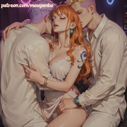 nami (one piece) from one piece by moegambo