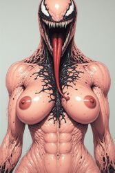ai_generated black breasts cock dick female male marvel marvel_cinematic_universe marvel_comics penis schlong venom venom_(marvel) venom_(marvel_rivals)