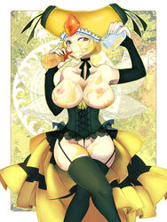 artist_request breasts honey humanized large_breasts nipples personification pokemon vespiquen