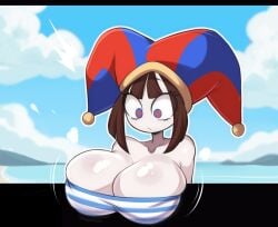pomni (beach outfit) from the amazing digital circus by lucyfercomic
