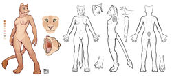 anthro claws fangs feline female fur furry green_eyes lion model paws pussy teeth tongue tsaiwolf