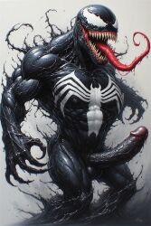 ai_generated black breasts cock dick female male marvel marvel_cinematic_universe marvel_comics penis schlong venom venom_(marvel) venom_(marvel_rivals)