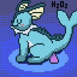 1:1 all_fours animated anthro ass blue_body blue_skin blush closed_eyes countershading digital_media_(artwork) dildo eeveelution female feral generation_1_pokemon genitals h2o2 jumping loop masturbation nintendo penetration pixel_(artwork) pixel_animation pokemon pokemon_(species) pussy rear_view sex_toy short_playtime solo tail toying_self vaginal_penetration vaporeon vulva white_body white_countershading