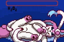 3:2 3_toes anal anal_masturbation animated animated_image anthro anus ass blinking blush digital_media_(artwork) double_penetration eeveelution feet female feral fluffy fluffy_tail fur gameplay_mechanics generation_6_pokemon genitals gui h2o2 health_bar heart_symbol leg_markings looking_at_viewer loop lying markings masturbation nintendo on_side pawpads penetration pink_markings pink_paws pixel_(artwork) pixel_animation pixel_art pokemon pokemon_(species) pussy ribbons short_playtime socks_(marking) solo stomach_bulge sylveon tail tail_motion tailwag toes vaginal_masturbation vaginal_penetration vulva white_body white_fur
