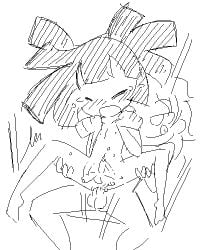 2boys black_hair dark-skinned_femboy dark_skin femboy flaccid flaccid_while_penetrated gay male male_on_male minus8 minus8_(character) original precum tagme unknown_character