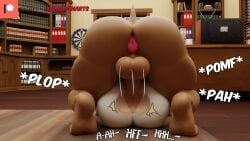 16:9 2023 3d_(artwork) anal anal_sex anthro anus ass big_butt bottomless bottomless_anthro bottomless_male brown_body brown_fur camseven canid canine canis clothed clothing digital_media_(artwork) domestic_dog duo english_audio floor from_front_position fur hi_res interspecies lagomorph leporid male male/male mammal mating_press max_(sam_and_max) motion_blur motion_lines on_ground penetration penile penile_penetration penis pink_anus rabbit rear_view sam_and_max samuel_dog sex size_difference sound sound_effects tail text thick_thighs white_body white_fur widescreen wood wood_floor