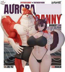 aura_(aurathedanishhusky) big_breasts breasts cleavage danny_sterling_(spitfire420007) dividebyzero female furry gvnware huge_breasts tagme thick_thighs wide_hips
