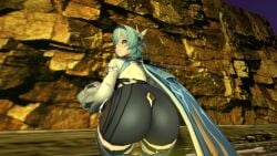 ass ass_focus ass_grab ass_worship big_ass butt_focus cliff eula_(genshin_impact) fart fart_cloud fart_everywhere farting genshin_impact gurgling gurgling_noise hill huge_ass huge_butt humongous_ass leotard solo stomach tagme video