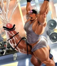abs armpit armpit_hair bara beard biceps big_ass big_butt big_cock big_muscles big_pecs big_penis blush blushing bodybuilder boner censored cum cumming cumshot erection excessive_cum gym hairy hairy_armpits hairy_male hairy_thighs heavy_balls high_resolution highres huge_cock hyper hyper_balls hyper_genitalia hyper_penis hyper_testicles kuromine_hiraya large_balls large_cock large_penis large_testicles leg_hair looking_at_penis male male_only massive_balls massive_cock massive_penis muscles muscular muscular_male muscular_thighs musk nipples overhead_press pecs penis pubic_hair solo solo_male sweat sweating tan_skin thick_thighs veins veiny_muscles workout workout_clothes yuatari