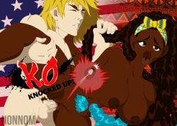 1boy 1boy1girl american_flag big_lips blonde_hair blue_hair dark-skinned_female dark_skin defeated eyelashes grabbing_hair holding_hair impregnation interracial interracial_sex ken_masters kimberly_jackson light-skinned_male light_skin lips long_hair nomnom4ebony nomnom4ebony penis penis_in_pussy pubes sex street_fighter street_fighter_6 two_tone_hair vagina vaginal vaginal_penetration vaginal_sex video_game_mechanics video_games