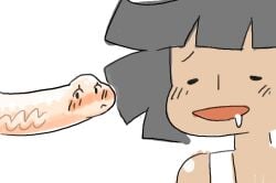 drooling embarrassed minus8 minus8_(character) penis penis_face simple simple_coloring tagme vein