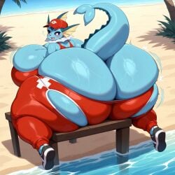 ai_generated anthro ass ass_bigger_than_head ass_cleavage ass_crack breasts breasts_bigger_than_head butt_crack colossal_ass eeveelution farm farmer farmgirl female furry furry_female huge_ass huge_breasts hyper hyper_ass hyper_breasts large_ass large_breasts looking_at_viewer looking_back massive_ass massive_breasts pokemon pokemon_(species) sitting tagme thick_thighs tight_clothes tight_clothing vaporeon