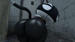 3d ass ass_grab big_butt booty_shorts morgana_(persona) sfm thick_thighs