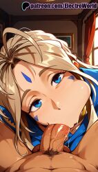 1boy 1girls 2025 ai_generated artist_name belldandy blonde_hair blowjob blowjob_face blue_eyes clothed_female_nude_male cock cum_in_mouth dick electroworld facial_mark facial_tattoo fellatio female forehead_mark hi_res high_quality high_resolution highres licking looking_at_viewer male male_pubic_hair oh_my_goddess! oral oral_sex patreon patreon_username penis pubic_hair solo_focus stable_diffusion straight sucking tattoo uncensored watermark