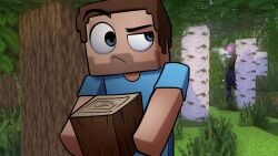 background_masturbation endergirl_(hornycraft) enderman hornycraftgame masturbation minecraft shadikbitardik steve_(minecraft) tagme