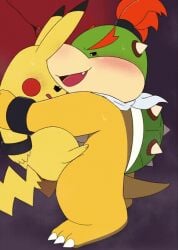animated anthro anthro_penetrated bowser_jr. boy furry furry_gay furry_only gay gay_sex male_penetrating_male pikachu pokemon superman_(series) young younger_male