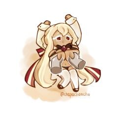 bikini breast_grab breasts breasts caremel_choux_cookie chapachoocho cookie_run cookie_run_kingdom cookie_run_ovenbreak tagme