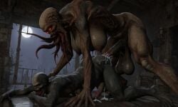 ai_generated anal bloodsucker cum cum_in_ass futa_on_male futanari intersex male mcgold4553 s.t.a.l.k.e.r.
