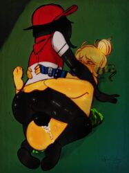 1boy 1girls alternate_costume anus artist_name ass balls black_skin bottomless cum cum_in_pussy cum_inside feet female female_penetrated forsaken_(roblox) jason_(forsaken) jason_voorhees kunislugs male male/female mating_press noob noob_(roblox) official_alternate_costume party_noob_(forsaken) penis pussy request roblox roblox_game robloxian scene_noob self_upload sex tagme thghs vanity_jason yellow_skin