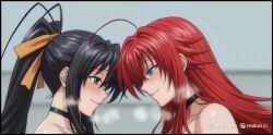 2girls ai_generated akeno_himejima female high_school_dxd lesbian_couple lesbian_domination lesbian_focus lesbian_kiss lesbian_sex rias_gremory tagme video yuri