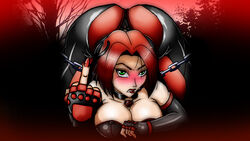 all_fours angry ass ass_up big_ass big_butt bloodrayne breast_press breasts gmeen huge_ass middle_finger rayne