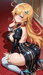 ai_generated anime_girl animegirl ecchi erotic escoffier escoffier_(genshin_impact) genshin_impact genshinimpact hentai thewaifuharem waifu