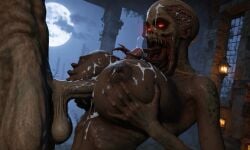 ai_generated bloodsucker cum cum_on_breasts futanari mcgold4553 paizuri s.t.a.l.k.e.r.