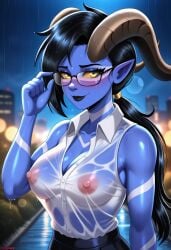 ai_generated breasts cybele_(megami_tensei) demon_girl female megami_tensei monster_girl nipples persona persona_3 persona_4 persona_5 shin_megami_tensei tagme