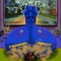 bed big_ass big_butt black_fur blue_fur facesitting fart fart_cloud fart_fetish farting_in_face farting_on_another farting_on_face furry game_controller gaming gas gassing gay hedgehog male male/male male_fart passing_gas sega shadow_the_hedgehog sitting_on_another sitting_on_face sitting_on_person soni sonic_(series) sonic_the_hedgehog sonic_the_hedgehog_(series) stinky stinky_ass stinky_butt thick_ass tv tv_screen ultimateshadow