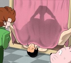 2boys 2girls ^_^ age_difference anal anal_insertion anal_penetration anal_sex big_breasts black_hair blush breasts cheating cheating_wife chichi completely_nude completely_nude_female completely_nude_male dragon_ball dragon_ball_super dragon_ball_z ear_piercing earrings female hair_bun huge_breasts long_hair lying male male/female male_penetrating_female master_roshi netorare nude nude_female nude_male old_man older_man_and_younger_woman older_penetrating_younger open_mouth open_smile penetration piercing piercings pulpawoelbo sex size_difference stealth_sex sweat