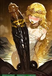 2boys ai_generated anal_sex balls big_balls big_dom_small_sub big_testicles blonde_hair blush braided_hair cock dark-skinned_male dark_skin dick elden_ring erect_nipples femboy gay girly golden_eyes golden_hair golden_lipstick golden_penis holding_hands huge_cock human human_male interracial kisuco kneeling kneeling_oral_position lewd_expression light-skinned_femboy light-skinned_male light_skin lipstick_mark lipstick_on_balls looking male male/male male_on_femboy male_only miquella naked naked_femboy naked_male nude nude_femboy nude_male penis pubic_hair shadow_of_the_erdtree size_difference smegma smegma_in_foreskin smegma_ring testicles tongue tongue_out twink veiny_penis yaoi