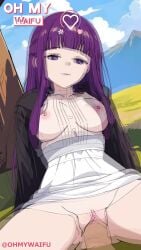 16:9 16:9_aspect_ratio ai_generated animated climax climaxing cowgirl cowgirl_position cum_in_pussy cum_inside cumming_inside cumming_together female fern_(sousou_no_frieren) frieren_beyond_journey's_end gameplay mp4 ohmywaifu patreon_username pout pouting purple_eyes purple_hair sousou_no_frieren squirt squirting tagme vaginal_penetration vaginal_sex vertical_video video