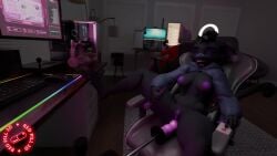 anal animated anthro bodily_fluids dildo dildo_insertion ejaculation felid feline female fucking_machine genital_fluids hi_res machine mammal no_sound pussy_ejaculation redpillvevo sex_toy sex_toy_insertion solo tagme vaginal_fluids video video