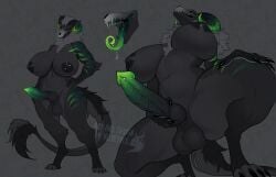 american_mythology anthro balls big_breasts big_penis black_body black_fur bone breasts curvy_figure erection fur genital_piercing genitals grey_body grey_fur gynomorph hand_on_hip hi_res huge_breasts indigenous_north_american_mythology intersex knot knotted_penis mythology nipple_piercing nipples north_american_mythology penis penis_piercing piercing ridged_penis skull skull_head solo striped_body striped_fur stripes tongue tongue_out velvetveil wendigo wide_hips