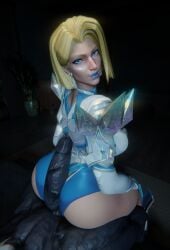 1girls 3d big_penis blonde_female blonde_hair blue_lipstick blue_nails bob_cut breasts cleavage emma_frost emma_frost_(marvel_rivals) female female_focus female_only hi_res large_breasts light-skinned_female light_skin looking_at_viewer marvel marvel_rivals solo spread_legs thick_thighs thighs venom_(marvel_rivals) wide_hips zen_art